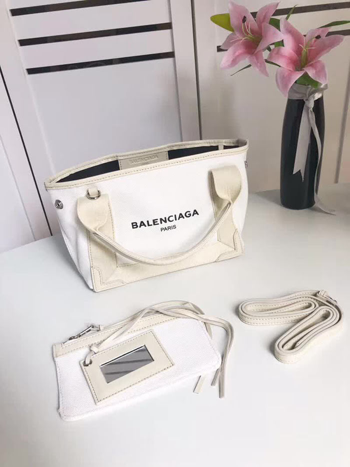 BALENCIAG巴黎世家 NAVY CABAS 子母購物袋 時尚帆布袋  BL1630